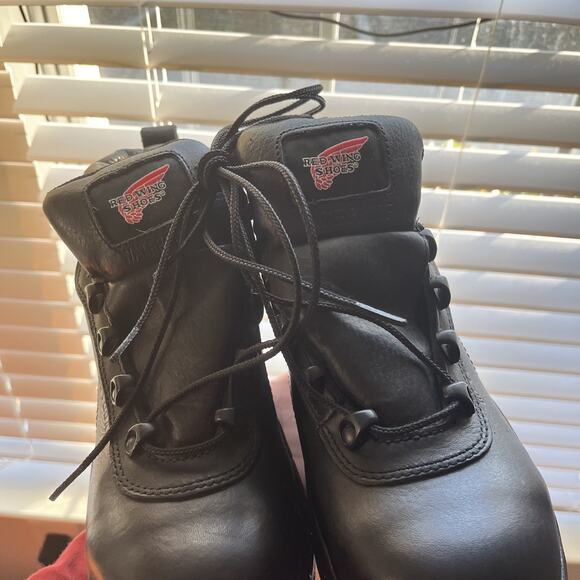 Red Wing Black Leather Steel Toe Boots Men's Sz 6 EE Waterproof Style 2325 - Picture 10 of 10